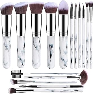 Makeup Brushes Makeup Brush Set, BESTOPE PRO Makeup Brushes Kit, 16Pcs Professional Makeup Brush Set for Eye and Face, Foundation Powder Concealers Blush Eyeshadow Brush Make UP Brushes Kit Marble