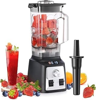 Enfmay Blender Smoothie Maker, 2000W Powerful Blender for Kitchen with 2L BPA-Free Tritan Container, 8 Sharp Blades with 30000 RPM High-Speed Jug Blender, Professional Blender Mixer for Ice/Nut