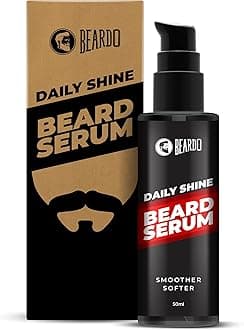 Beard Serum For Men - 1.69 oz | Daily use beard serum for men | Softens and Smoothes Rough Beard | Gives Beard Shine & Nourishes Beard l Non Sticky