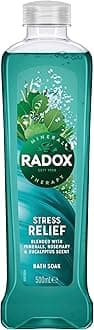Radox Mineral Therapy Stress Relief Bath Soak uniquely blended with minerals, herbs, rosemary & eucalyptus for a soothing bubble bath 500 ml