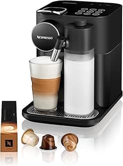 De'Longhi Nespresso EN650.B Gran Lattissima, Espresso coffee machine with capsule system, Rapid heating, Automatic shut-off, 6 different recipes, Black, Made in Italy