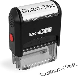 Custom One Line Stamp - Name Stamps Self Inking Personalized (Medium)