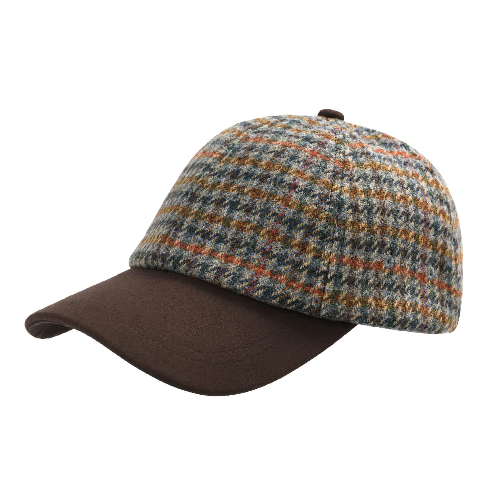 BOTVELAWool Baseball Cap for Men Adjustable Unstructured Tweed Hat