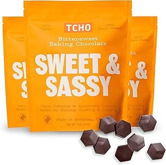 - Sweet & Sassy 66% Dark Chocolate Baking Couverture (3 Bag) | Organic & Fair Trade Certified | Non GMO, Non-Dairy, Vegan, Soy Free (8oz each)
