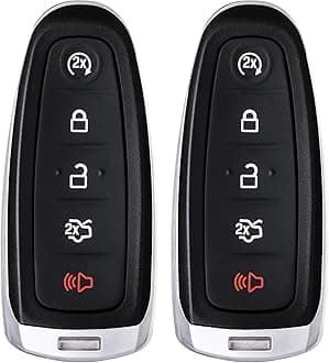 Key Fob for Ford Explorer Edge, for 2011-2015 Flex Taurus 2013-2019, for Expedition Focus Lincoln MKS MKT MKX Navigator Smart Remote Keyless Entry Programming M3N5WY8609, 2PCS