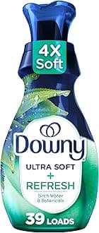 Downy Ultra Soft Fabric Softener Liquid, Refresh, Birch Water and Botanicals, 26 fl oz, 39 Loads
