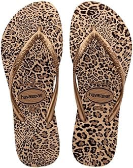 Havaianas Kids HAV Slim Animals Sand Grey Golden Flip Flops