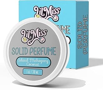 Island Mahogany Coconut Perfume Balm for Women, Women's Solid Perfume with Mahogany Coconut Fragrance Scent (1 Ounce)