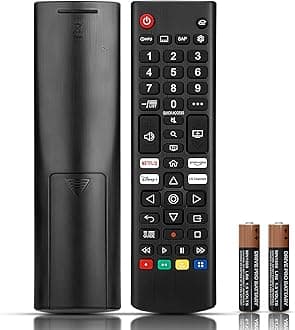LG TV Remote Control Replacement | 2 AAA Batteries Included - L G Smart TV Remote for All LG LCD LED HDTV UHD 3D 4K Models | AKB75095308 AKB75095307 AKB7415324 Remote Control for L G Smart TVs Remte
