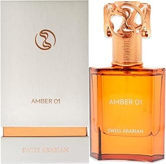 Swiss Arabian Amber 01 - Luxury Products From Dubai - Long Lasting, Addictive Personal EDP Spray Fragrance - Seductive Signature Aroma - 1.7 Oz