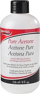 Super Nail Pure Acetone Polish Remover, 8 Fl Oz