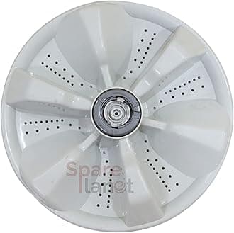 Spareplanet Washing Machine Pulsator Compatible with Lloyd 8kg Top Load Fully Automatic Washing Machine 36 cm Diameter Tooth Type Round Shaft from Backside (Match & Buy) White Pack of 1