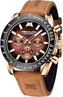 Mens Watches Chronograph Waterproof Analogue Quartz Wrist Watches for Men Luminous Date