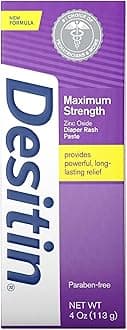 Maximum Strength Zinc Oxide Diaper Rash Paste 4.8 oz. (Pack of 3)