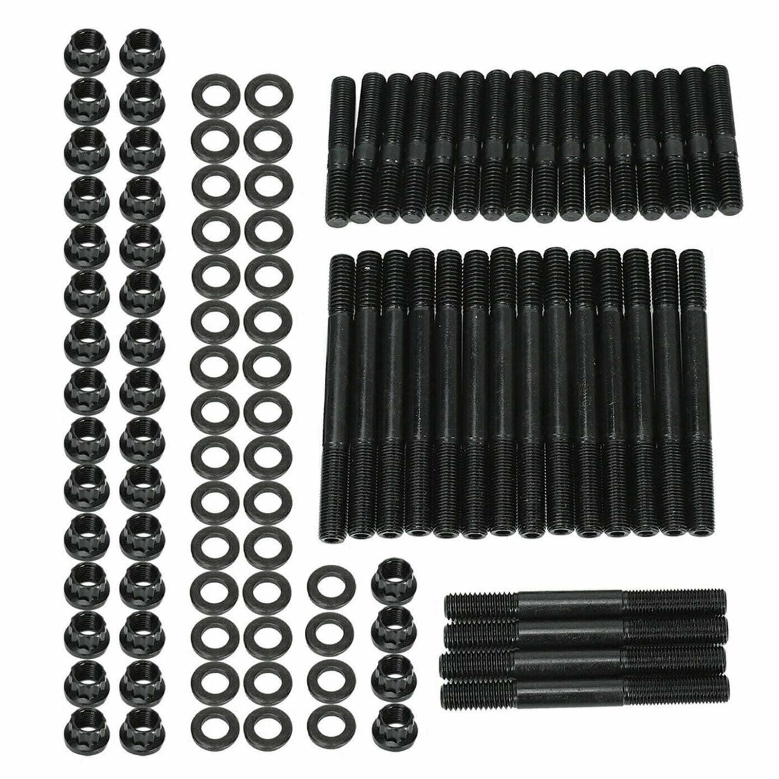 Cylinder Head Stud Kit Replacement for Chevy Small Block SBC 265 267 283 302 305 307 327 350 383 400 Head Studs PCE279.1001