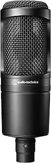 AT2020 Cardioid Condenser Studio XLR Microphone, Ideal for Project/Home Studio Applications
