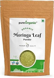 Moringa Powder Organic | NPOP Certified | Indian Organic Moringa Powder for Nutrient-Rich Superfood | Natural Energy Booster | Pure Moringa Leaf Powder for Smoothies and Cooking (100 Gm)