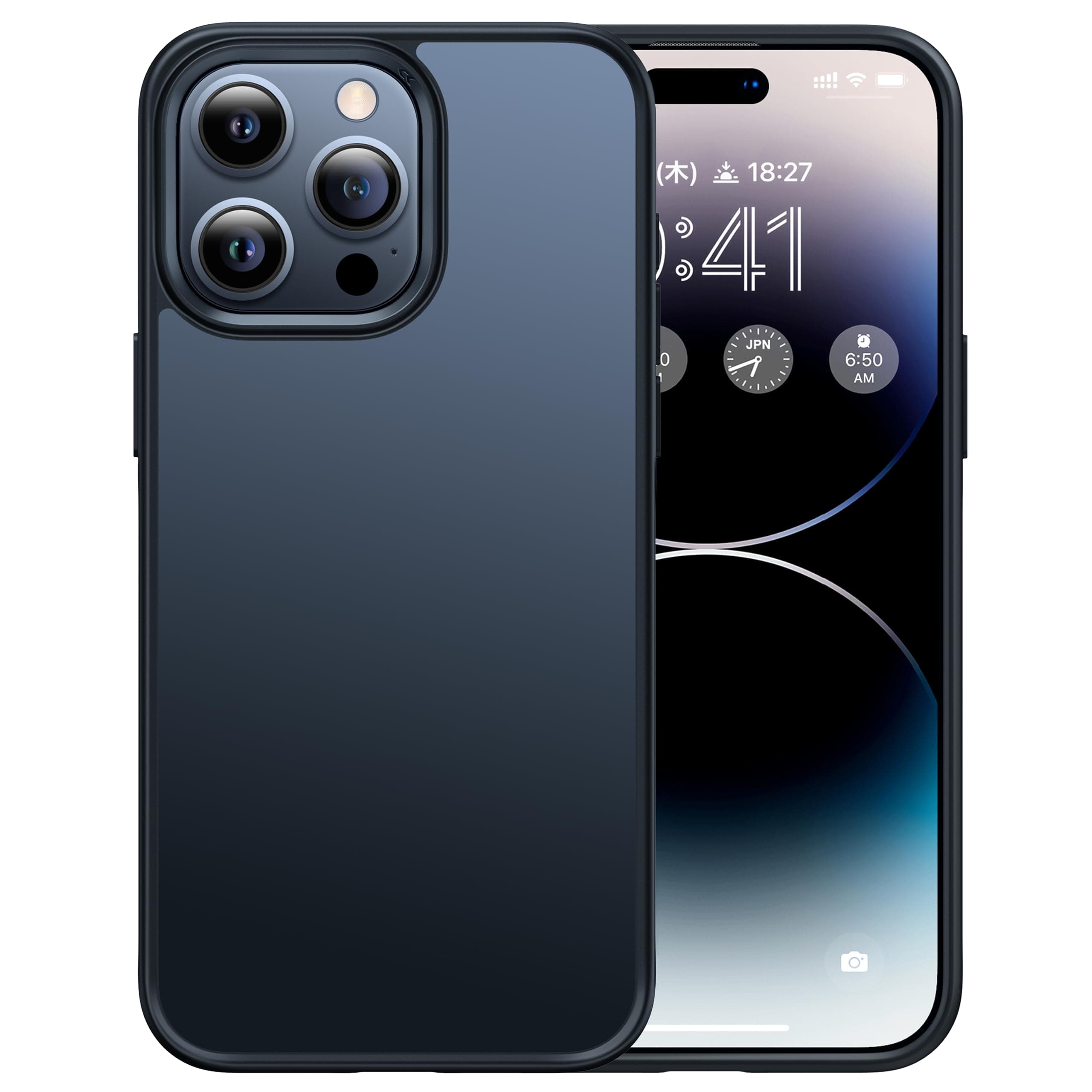 CASEKOO Armor Shockproof for iPhone 15 Pro Max Case [10FT Military Grade Protection] Matte Finish Protective Phone Case Anti-Fingerprint Non-Slip Thin Slim Hard Cover for iPhone 15 Pro Max - Black