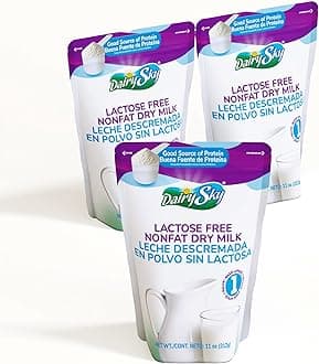 DairySky Lactose Free Milk Powder 11 Oz - Non GMO Fat Free Powdered Milk for Baking & Coffee, Kosher with Protein & Calcium | Great Substitute for Liquid Milk | RBST Hormone Free - 3 Pack