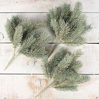 Pack of 3 Artificial Round Tip Pine Bushes by Factory Direct Craft - Natural Touch Holiday Greenery for Christmas Arrangements and Winter Decorations