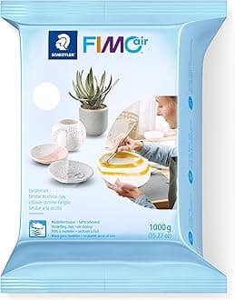 8101-0 FIMO Air Basic - Air-Drying Modelling Clay, 1 kg - White