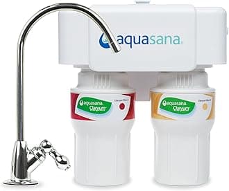 2-Stage Under Sink Water Filter System with Chrome Faucet