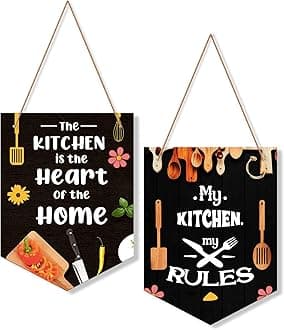 Artvibes My Kitchen Wood Wall Hanging Decoration Items for Home | Gifts | Quotes items | Wall Decorativefor Kitchen | Artworks Designer Hangers | Modern Decor Items (WH_7101N)