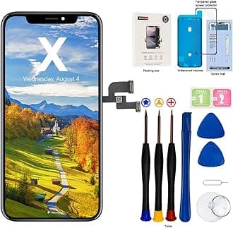 EFAITHFIX for iPhone X LCD Screen Replacement Black (5.8'')