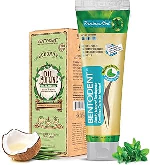 Bentodent Fluoride Free Mineral Toothpaste with Natural bentonite Clay, 100 g...