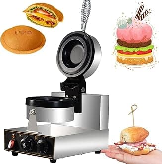 Burger Waffle Maker,Ice Cream Burger Maker, Non-stick Ice Cream Panini Press UFO Hamburger Baker Machine, Ice Cream Sandwich Press Machine