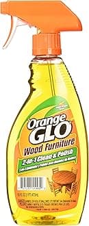 Orange Glo Wood Furniture 2-in-1 Cleaner & Polish, 16 ounces