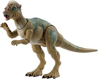 Jurassic World Mattel The Lost World: Jurassic Park Dinosaur Figure Pachycephalosaurus Hammond Collection, Premium Authentic 3.75 Inch Scale, 14 Articulations
