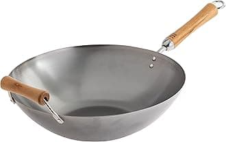 Joyce Chen Carbon Steel Wok, 14-Inch, Silver