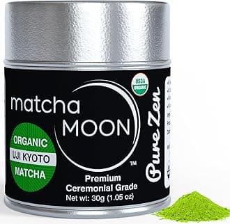 Matcha Moon Kyoto Uji Matcha, Organic, Cultivated, Pesticide-Free, Powder, Organic Ceremonial Grade, Japanese Matcha, 1.1 oz (30 g)