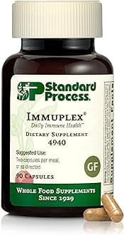 Immuplex - Daily Immune Support Supplement with Folate, Iron, Vitamin C & Vitamin A - Mineral Supplement with Antioxidant Ingredients - 90 Capsules