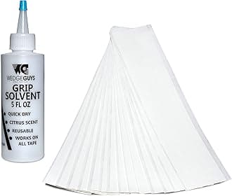 Wedge Guys Complete Golf Grip Kit for Regripping Golf Clubs - Professional Quality - Options Include Hook Blade, 2" x 10" Grip Tape Strips, Grip Solvent and Rubber Vise Clamp to Regrip 15 Clubs