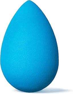 beautyblenderTopaz Sky Beauty Blender Makeup Sponge, Super-Soft Foam Easily Blends Foundations, Powders & Creams, Made in USA, Reusable, Washable, Streak Free Application, Vegan, Cruelty Free