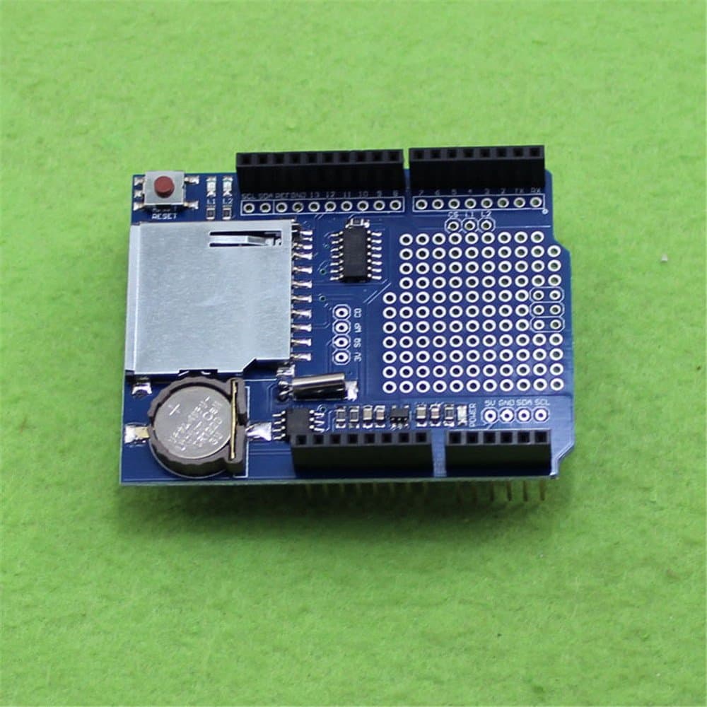 Henglifu Data Logger Module Logging Shield Data Recorder Shield for Arduino UNO SD Card