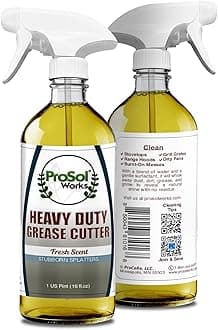 - Degreaser Cleaner Heavy Duty Cleaning Spray 16 oz - Kitchen Cleaner for Stubborn Splatters, Stove Top, Grill, Drip Pans, & Oven Cleaner - Safe on All Surfaces - Fresh Scent