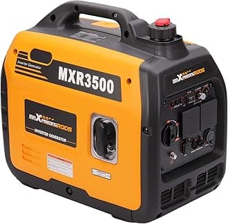 – maXpeedingrods 3300W Portable Inverter Generator Petrol Silent Pure Sine Wave Generator for Camping, RV Travel, Home, or Jobsites