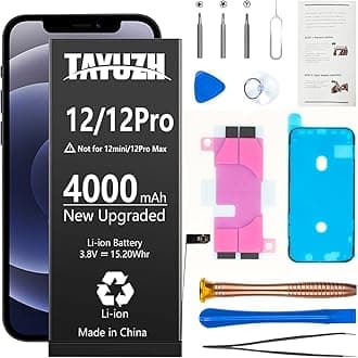 4000mAh Battery for iPhone 12 and 12 Pro 6.1 Inch Ultra High Capacity Replacement Battery for iPhone 12 A2172 A2402 A2403 A2404