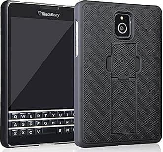 Nakedcellphone AT&T Blackberry Passport Case/Cover, Black Kickstand Case Slim Hard Shell Cover for AT&T Blackberry Passport (SQW100-3)