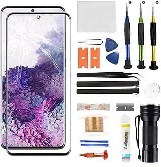 Zgxhga for Samsung Galaxy S20 Plus Screen Replacement,Replacement Screen for Galaxy S20 Plus Series 6.7 inch,Glass Replacement Kit with Repair Tools,Waterproof Adhesive(NO OLED & Touch Digitizer)