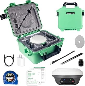 E1 GNSS GPS RTK Base Station Land Surveying Equipment Total Station GNSS Receiver High Accuracy Static Surveying, Coodinates Collection, Point Surveying