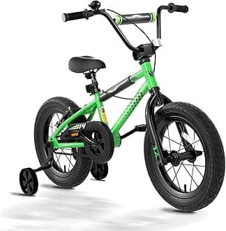 KORIMEFA Kids Bike for Boys Girls with Traning Wheel, 12 14 16 inch BMX Bicycle for 2-7 Ages Children Bike, Durable Design, Rider Height 33-49 Inch