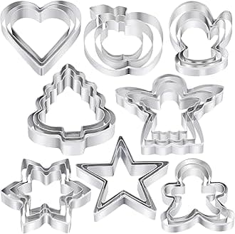 24 PCS Christmas cookie cutters Set
