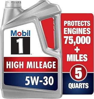 1 (120769) High Mileage 5W-30 Motor Oil for Car - 5 Quart