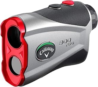 Callaway 300 PRO LASER RANGEFINDER Laser Rangefinder, Golf, Height and Low Measurement, On/Off Correction Function, 6x Telephoto with Exclusive Case, Lightweight, Waterproof