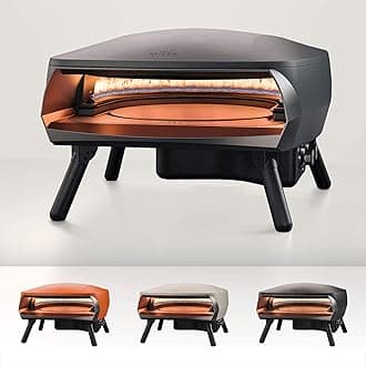 Witt ETNA Rotante Pizza Oven | Outdoor Gas Pizza Oven |Comes with Booster Burner & 360 Degrees Rotating Pizza Stone for a Crisp Crust | Prepares Pizza in Less than a minute (Graphite)