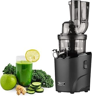 Kuvings REVO830 Black Luxury Cold Press Whole Slow Juicer, World's 1st Patented Auto-Cutting Auger to reduce juicing time, 12 Yrs Motor Warranty, 240W Strong Motor, All-in-1 Fruit & Vegetable Juicer